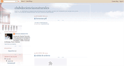 Desktop Screenshot of clubdecienciasnaturales.blogspot.com