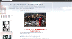 Desktop Screenshot of escritoresdetalcahuano.blogspot.com
