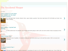 Tablet Screenshot of accidentalsleeper.blogspot.com
