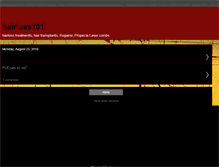 Tablet Screenshot of hairlosstech.blogspot.com