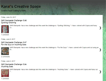 Tablet Screenshot of karalscreativespace.blogspot.com
