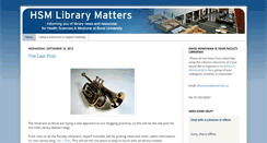 Desktop Screenshot of hsmlibrarynews.blogspot.com