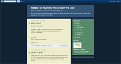 Desktop Screenshot of mastersofhumility.blogspot.com