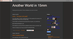 Desktop Screenshot of anotherworld15mm.blogspot.com