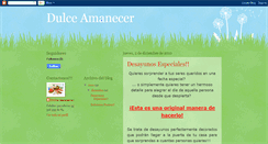 Desktop Screenshot of eldulceamanecer.blogspot.com