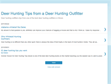 Tablet Screenshot of deerhunting52tips.blogspot.com