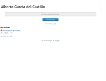 Tablet Screenshot of albertogarciadelcastillo.blogspot.com