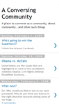 Mobile Screenshot of aconversingcommunity.blogspot.com