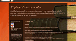 Desktop Screenshot of elplacerdeleeryescribir.blogspot.com