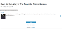 Tablet Screenshot of owlsinthealley.blogspot.com