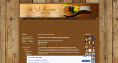 Desktop Screenshot of nosolorecetas.blogspot.com