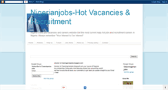 Desktop Screenshot of cleannigerianjobs.blogspot.com