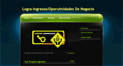 Desktop Screenshot of logra-ingresos-oportunidades-de-nego.blogspot.com