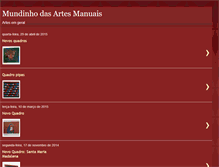 Tablet Screenshot of mundinhodasartesmanuais.blogspot.com