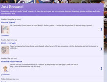 Tablet Screenshot of markjustbecause.blogspot.com