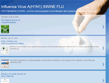 Tablet Screenshot of influenzavirus-swineflu.blogspot.com