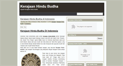 Desktop Screenshot of kerajaanhindubudha.blogspot.com