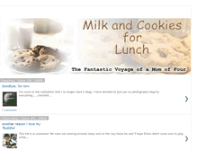 Tablet Screenshot of milkandcookiesforlunch.blogspot.com