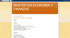 Desktop Screenshot of mastereconomiayfinanzas.blogspot.com