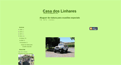 Desktop Screenshot of casadoslinhares.blogspot.com