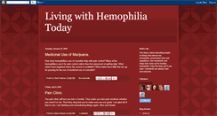 Desktop Screenshot of livingwithhemophiliatoday.blogspot.com