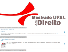 Tablet Screenshot of mestradodireitoufal.blogspot.com