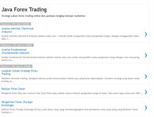 Tablet Screenshot of javaforextrading.blogspot.com