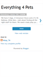 Mobile Screenshot of everything4pets.blogspot.com