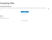 Tablet Screenshot of everything4pets.blogspot.com