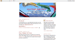 Desktop Screenshot of highpeakspureearth.blogspot.com