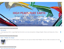 Tablet Screenshot of highpeakspureearth.blogspot.com