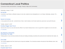 Tablet Screenshot of connecticutlocalpolitics.blogspot.com