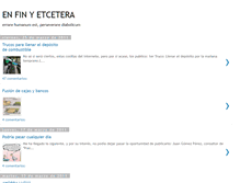 Tablet Screenshot of enfinyetcetera.blogspot.com