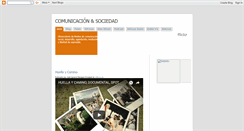 Desktop Screenshot of comunicacion-sociedad.blogspot.com