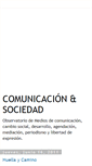 Mobile Screenshot of comunicacion-sociedad.blogspot.com