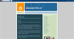 Desktop Screenshot of alexandertheart.blogspot.com