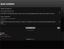 Tablet Screenshot of ipodsolution.blogspot.com