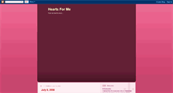 Desktop Screenshot of heartsforme2.blogspot.com