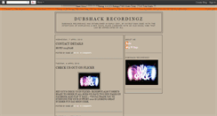 Desktop Screenshot of dubshackrecordingz.blogspot.com