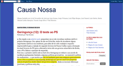 Desktop Screenshot of causa-nossa.blogspot.com