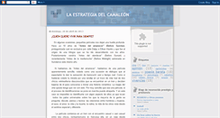 Desktop Screenshot of laestrategiadelcamaleon.blogspot.com