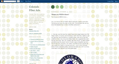 Desktop Screenshot of coloradofiberarts.blogspot.com