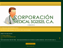 Tablet Screenshot of corporacionmedical.blogspot.com
