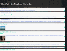 Tablet Screenshot of amoderncatholic.blogspot.com