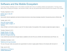 Tablet Screenshot of mobilesoftwaretrends.blogspot.com