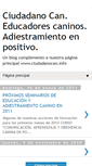 Mobile Screenshot of ciudadanocaneducadorescaninos.blogspot.com