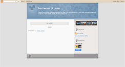 Desktop Screenshot of bestworsttimes.blogspot.com