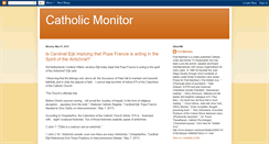 Desktop Screenshot of catholicmonitor.blogspot.com