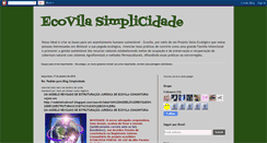 Desktop Screenshot of ecovilasimplicidade.blogspot.com