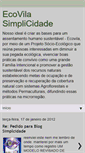 Mobile Screenshot of ecovilasimplicidade.blogspot.com